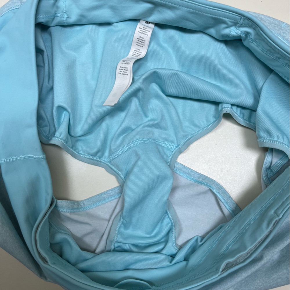 Lululemon Speed Up Short 2.5" Heather Lux Multi Icing Blue/Icing Blue - Picture 6 of 12